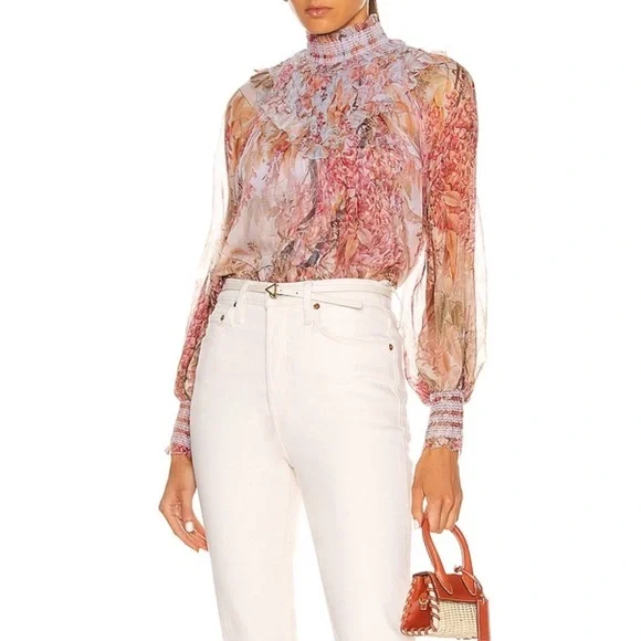 ZIMMERMANN Botanica Smocked Yoke Blouse - Picture 12 of 15